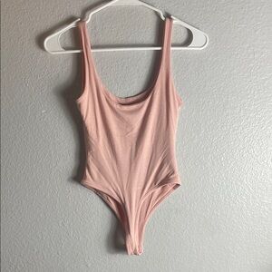 Pink Bodysuit Tank Top